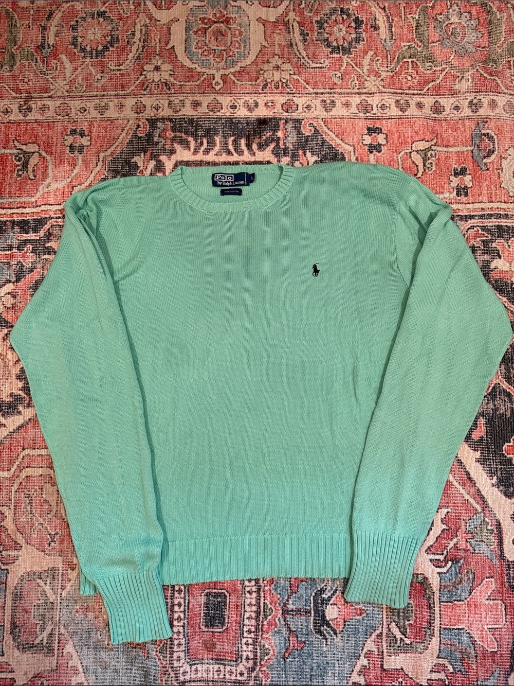 Polo by Ralph Lauren Seafoam Green Crewneck Sweater